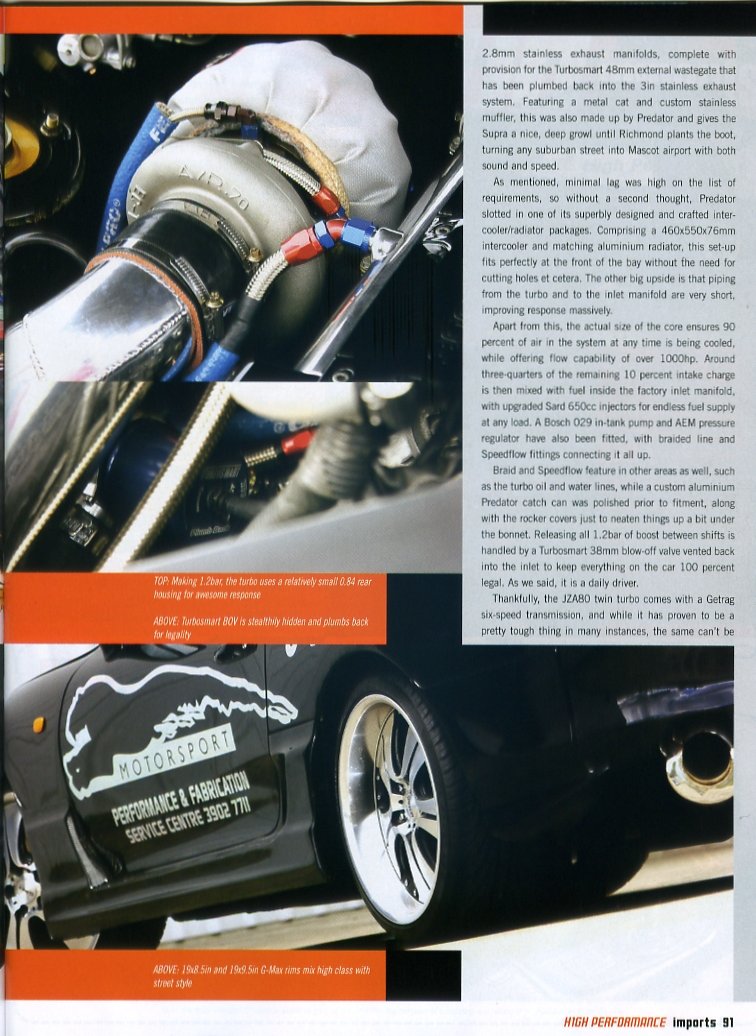 Toyota Supra MKIV Magazine Articles